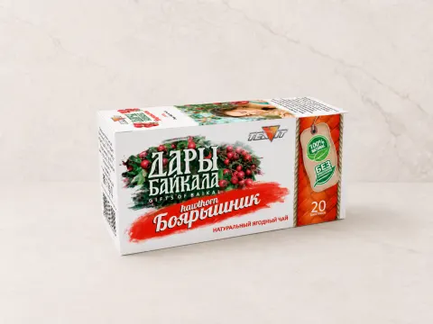 Травяной чай «Тиавит Дары Байкала — Боярышник», 20 фильтр-пакетов × 1,8г