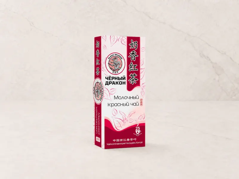 Красный чай «Чёрный Дракон» «Молочный», 25 фильтр-пакетов × 2г