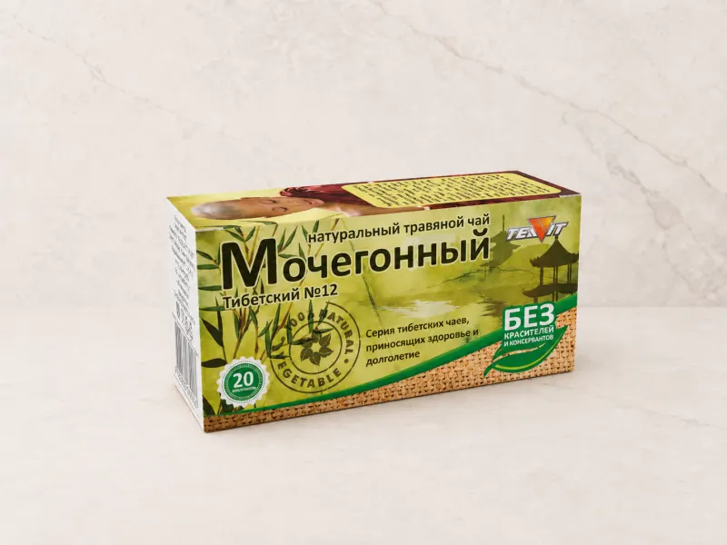 Травяной чай «Тиавит Тибетский №12 — Мочегонный», 20 фильтр-пакетов × 1,8г