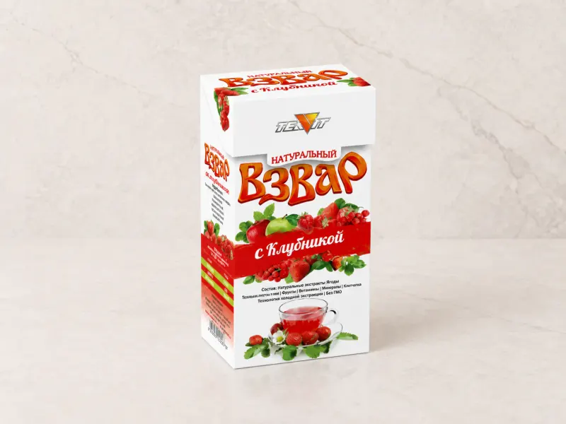 Взвар «Тиавит» с клубникой 100г