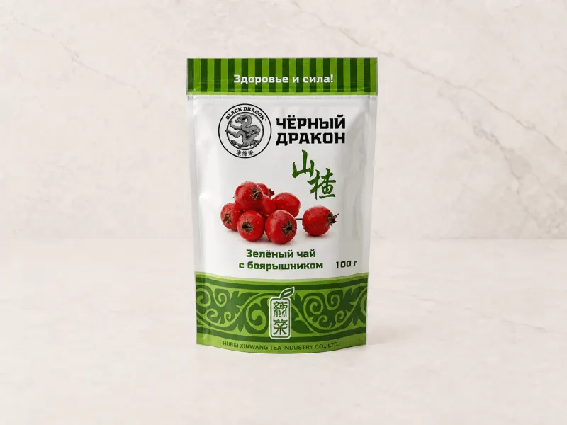 Зелёный чай «Чёрный Дракон» с боярышником 100г